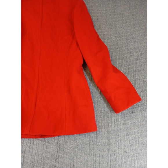 Mackintosh Size 6 Red Wool Authentic Peacoat Coat Jacket Union Made in USA - Picture 10 of 12